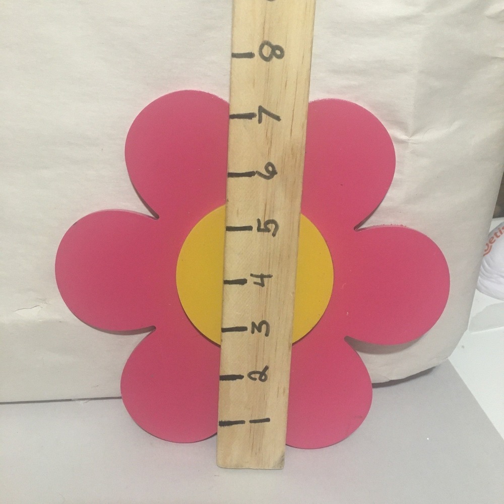 3 Wooden Cutouts For‎ Easter Spring Crafts Clover Flower Bunny 7" Each - Picture 5 of 12